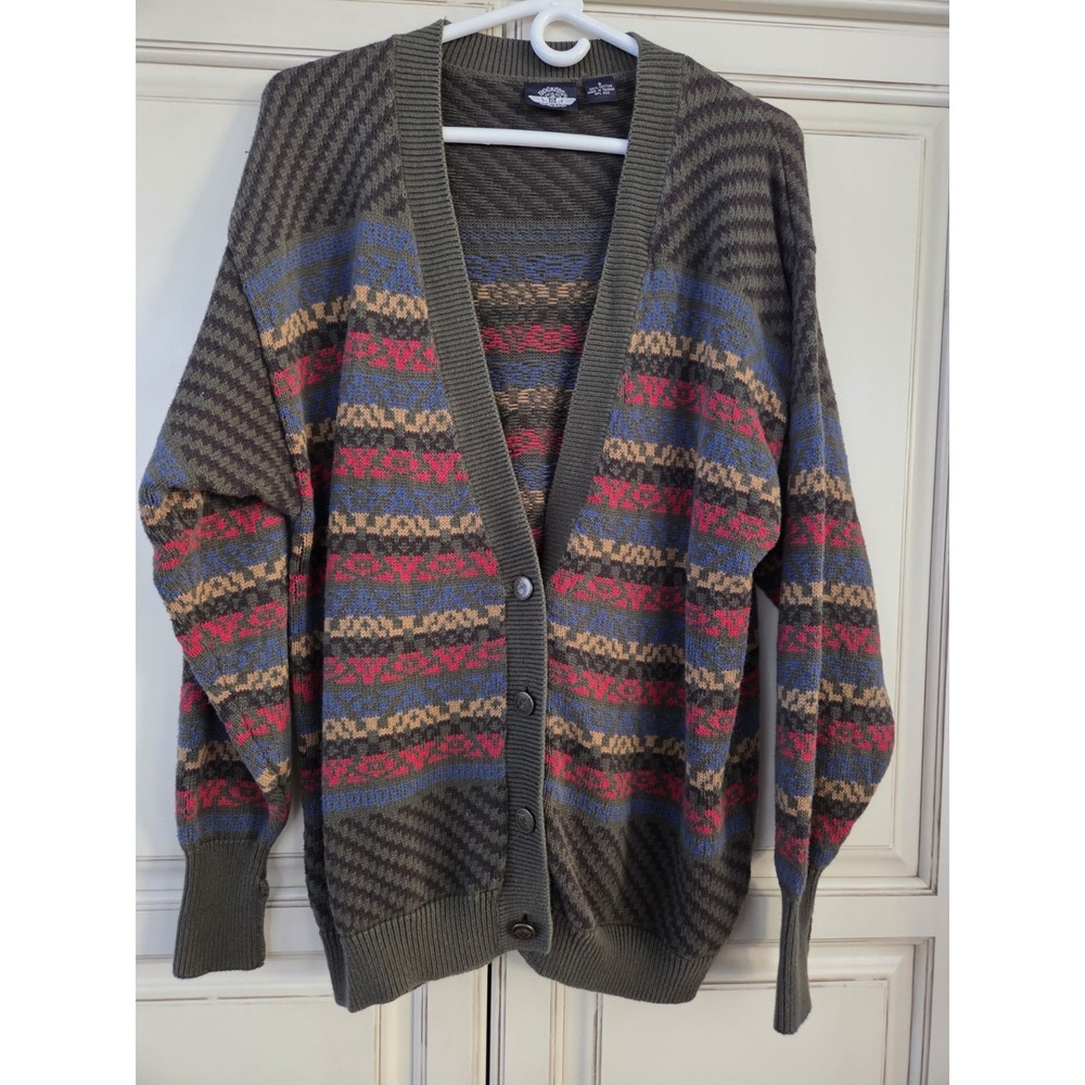 Vtg Dockers Oversized Cardigan Womens‎ Small 90s Y2k Urban Preppy